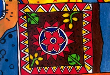 Peinture murale traditionnelle au Bangladesh